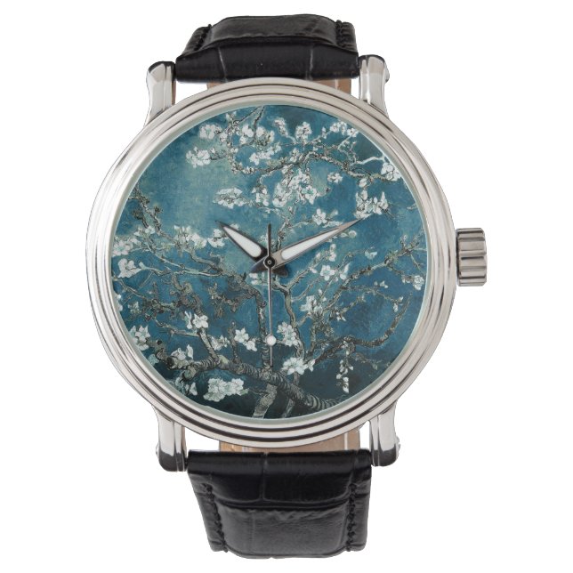 Montre Van Gogh Almond Blossoms : Turquoise foncé (devant)