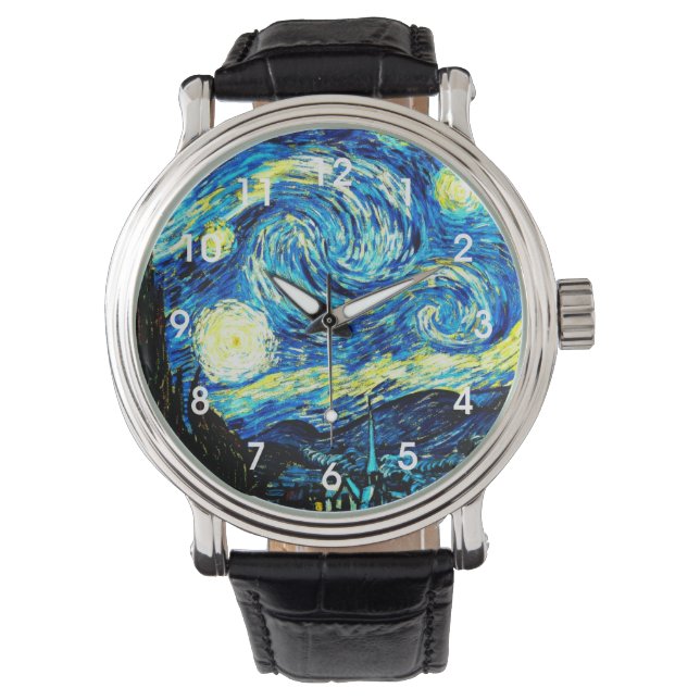 Montre Van Gogh - Nuit étoilée (devant)