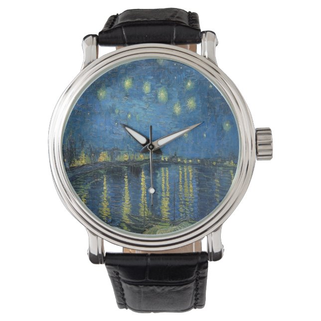 Montre Van Gogh Nuit étoilée sur le Rhône (devant)