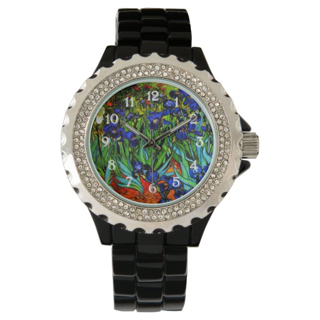 Montre Van Gogh peinture, Irises, (devant)