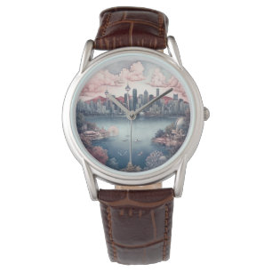 Montre Vancouver City Canada Peinture de voyage