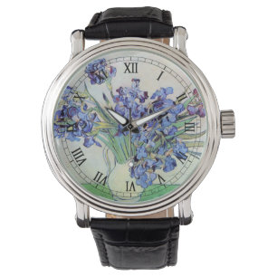 Montre Vase de fleurs avec iris de Vincent van Gogh