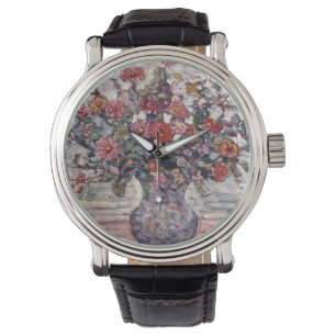 Montre Vase de fleurs, Zinnias par Maurice Prendergast