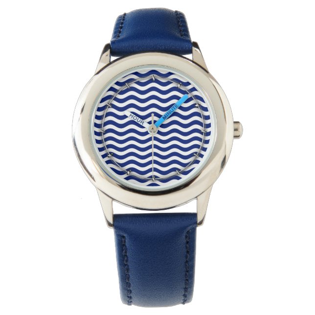 Montre Vastes rayures de la marine (devant)