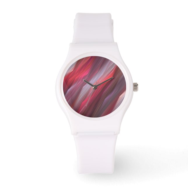 Montre Veille Abstraite rouge (Recto)