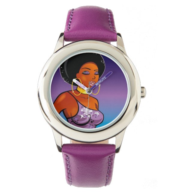 Montre Veille Afro-centrée (devant)