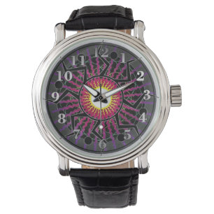 Montre Veille au poignet des rayons Abstraits funky
