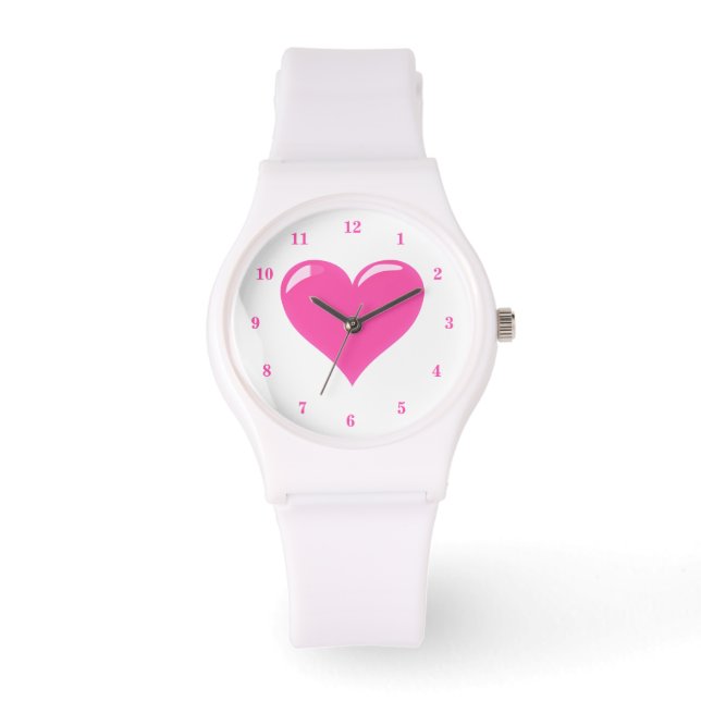 Montre Veille cardiaque rose (Recto)