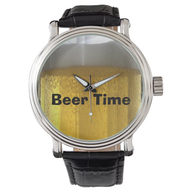 Montre Veille de la bière moussante (devant)
