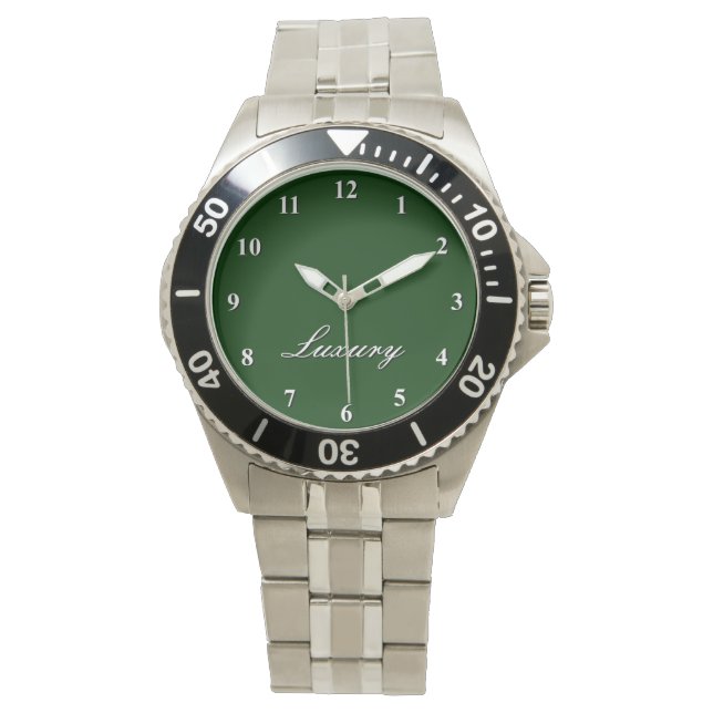 Montre Veille de luxe pour hommes | Personnalisable (devant)