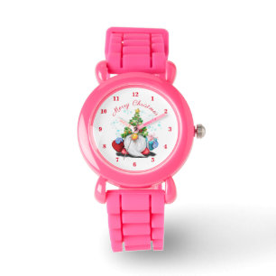 Montre Veille de Noël Gnome avec cadeaux