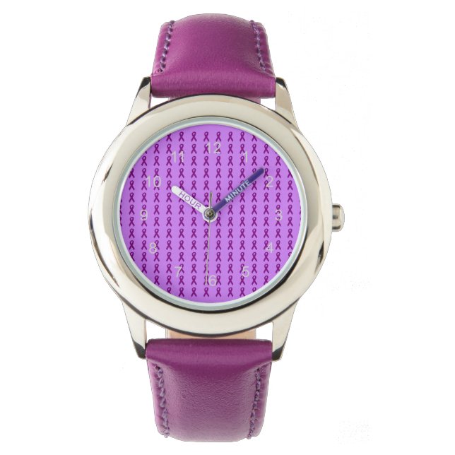 Montre Veille des rubans violets (devant)