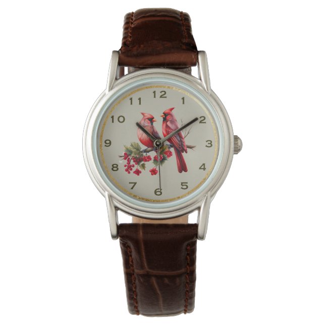 Montre Veille du cardinal féminin (devant)