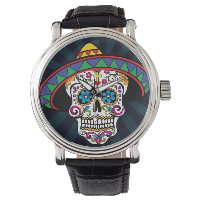 Montre Veille du crâne sucre (devant)