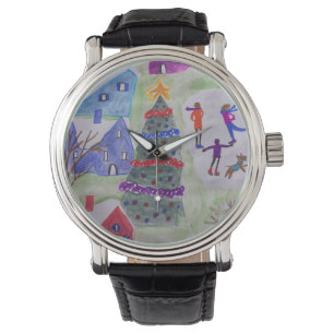 Montre Veille du village de Noël
