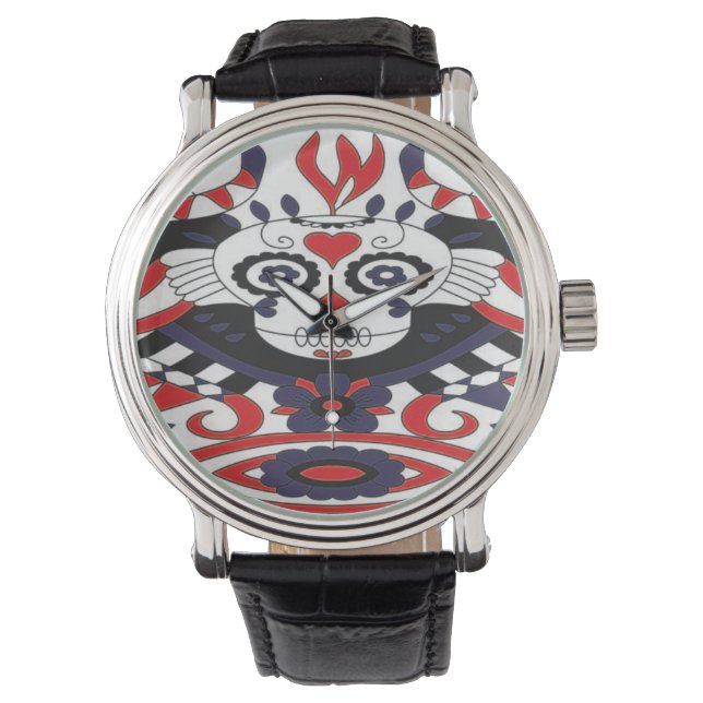 Montre Veille électronique du crâne sucre (devant)