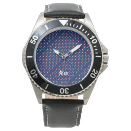 Montre Veille électronique Star Red White/Blue