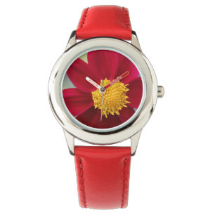 Montre Veille en acier inoxydable Bezel/Fleur pour enfant