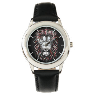 Montre Veille faciale du lion tribal