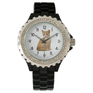 Montre Veille féminine - Chat