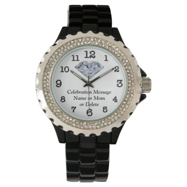 Montre Veille personnalisée pour 60e anniversaire pour el (devant)