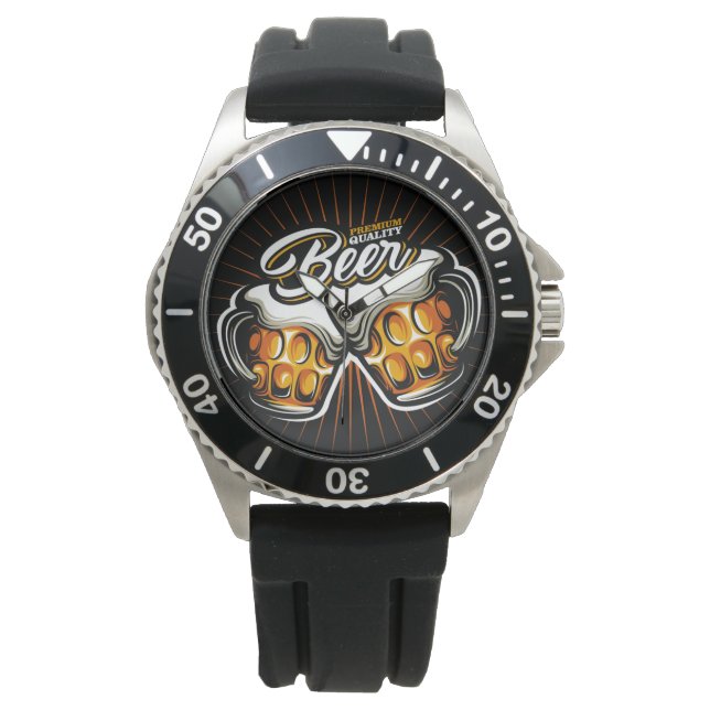 Montre Veille pour hommes de bière de qualité (devant)