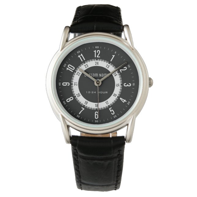 Montre Veille sportive 12-24 heures (devant)