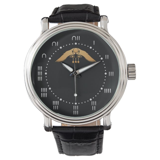 Montre Veille sur disque ailé égyptien (devant)
