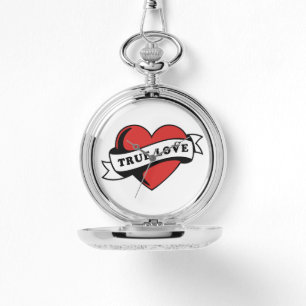 Montre Véritable amour Tatouage Coeur   Design romantique