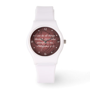 Montre Vers chrétien de bible de 4h13 de Philippiens