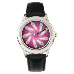 Montre Vert s'échapper violet