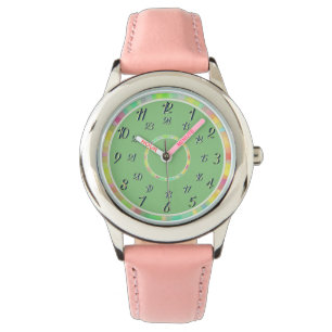 Montre verte rose Sage
