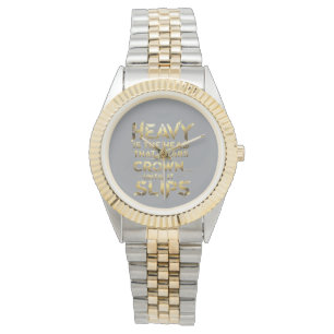 Montre Vêtements de rue de leadership « Lourd est la tête