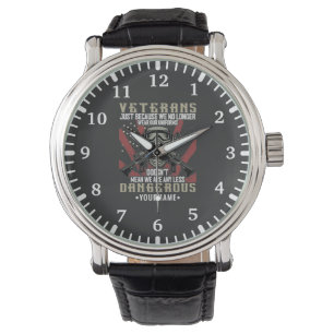 Montre Vétéran patriotique USA Funny Humour