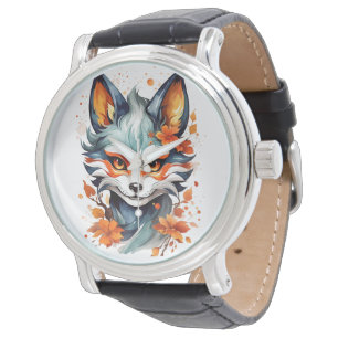 Montre Vibes Fox : Art d'automne intemporel