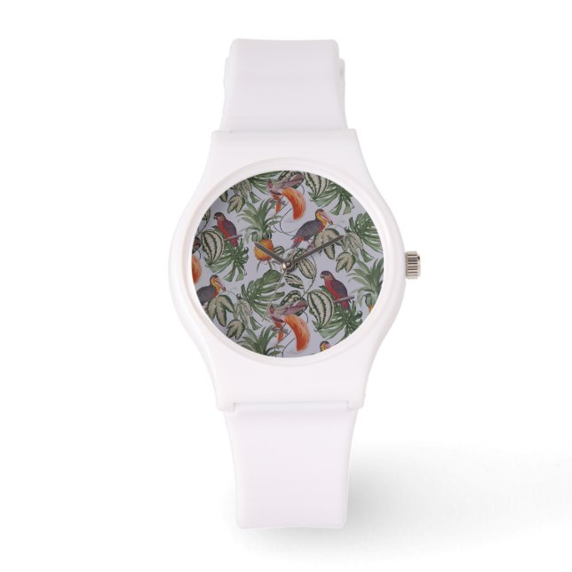 Montre Vibes tropicales Lancer l'oreiller (Recto)