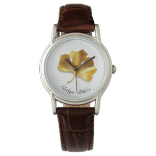 Montre Vie de plantes : Golden Ginkgo Biloba personnalisa