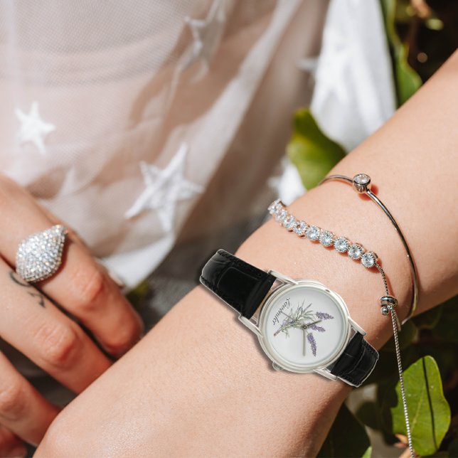 Montre Vie de plantes : Lavande, personnalisable (Créateur téléchargé)