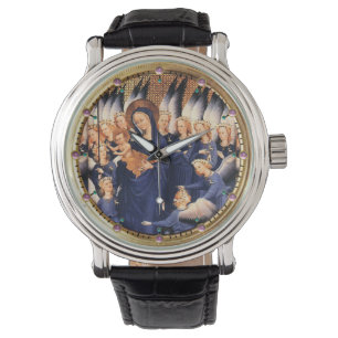 MONTRE VIERGE AVEC ENFANT ET ANGELS