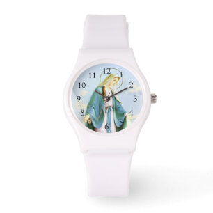 Montre Vierge Marie Crescent Moon Watch_With Numéros