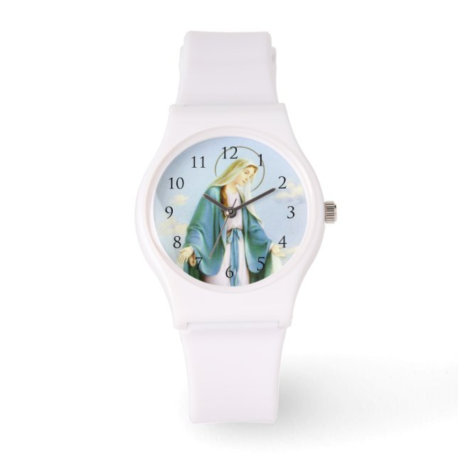 Montre Vierge Marie Crescent Moon Watch_With Numéros (Recto)