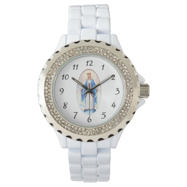 Montre Vierge Marie Dame de grâce Bienheureuse Mère relig (devant)