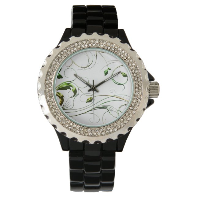 Montre Vignes vert jaune (devant)