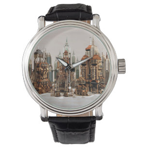Montre Ville de fantasy futuriste Art de paysage urbain S