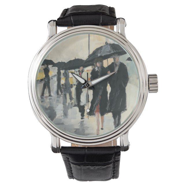 Montre Ville sous la pluie (devant)
