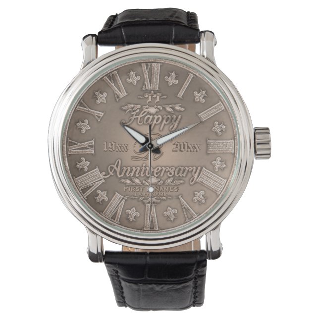 Montre Vinate Anniversaire Chaque année Cuivre (devant)