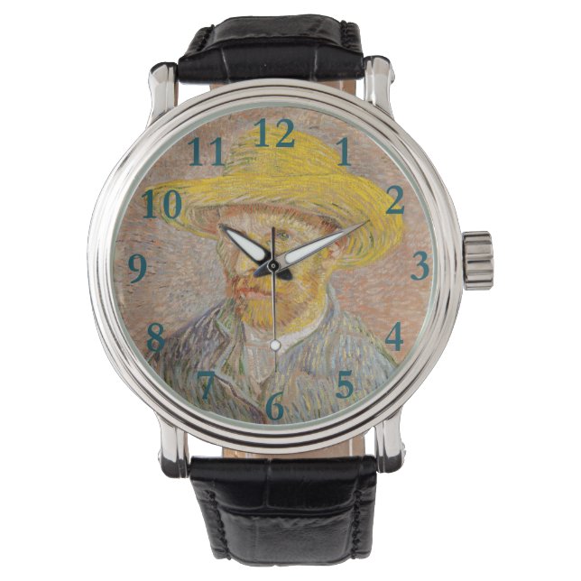 Montre Vincent Van Gogh Auto-portrait peinture impression (devant)