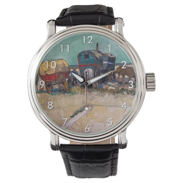 Montre Vincent Van Gogh - Caravanes, Camp de Tziganes prè (devant)