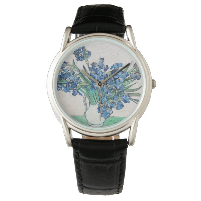 Montre Vincent Van Gogh. Irises. Impressionnisme floral (devant)