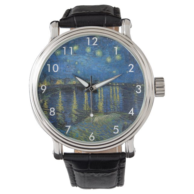 Montre Vincent van Gogh - Nuit étoilée sur le Rhône (devant)